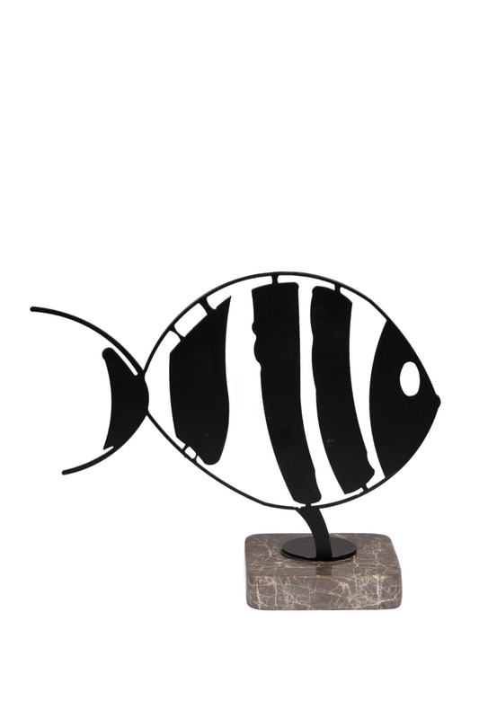 Balık Figürlü Metal Obje