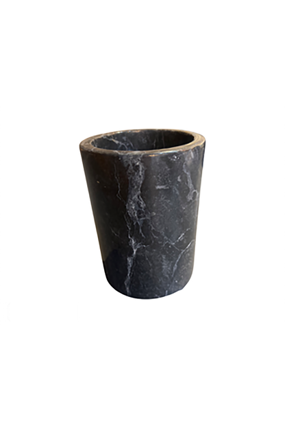 Doğal Siyah Mermer Dekoratif Vazo