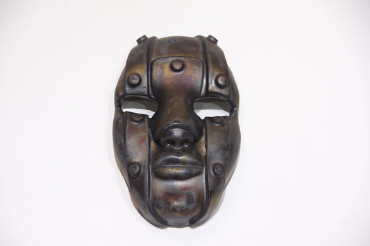 Dekoratif El Yapımı Seramik Duvar Objesi Maske
