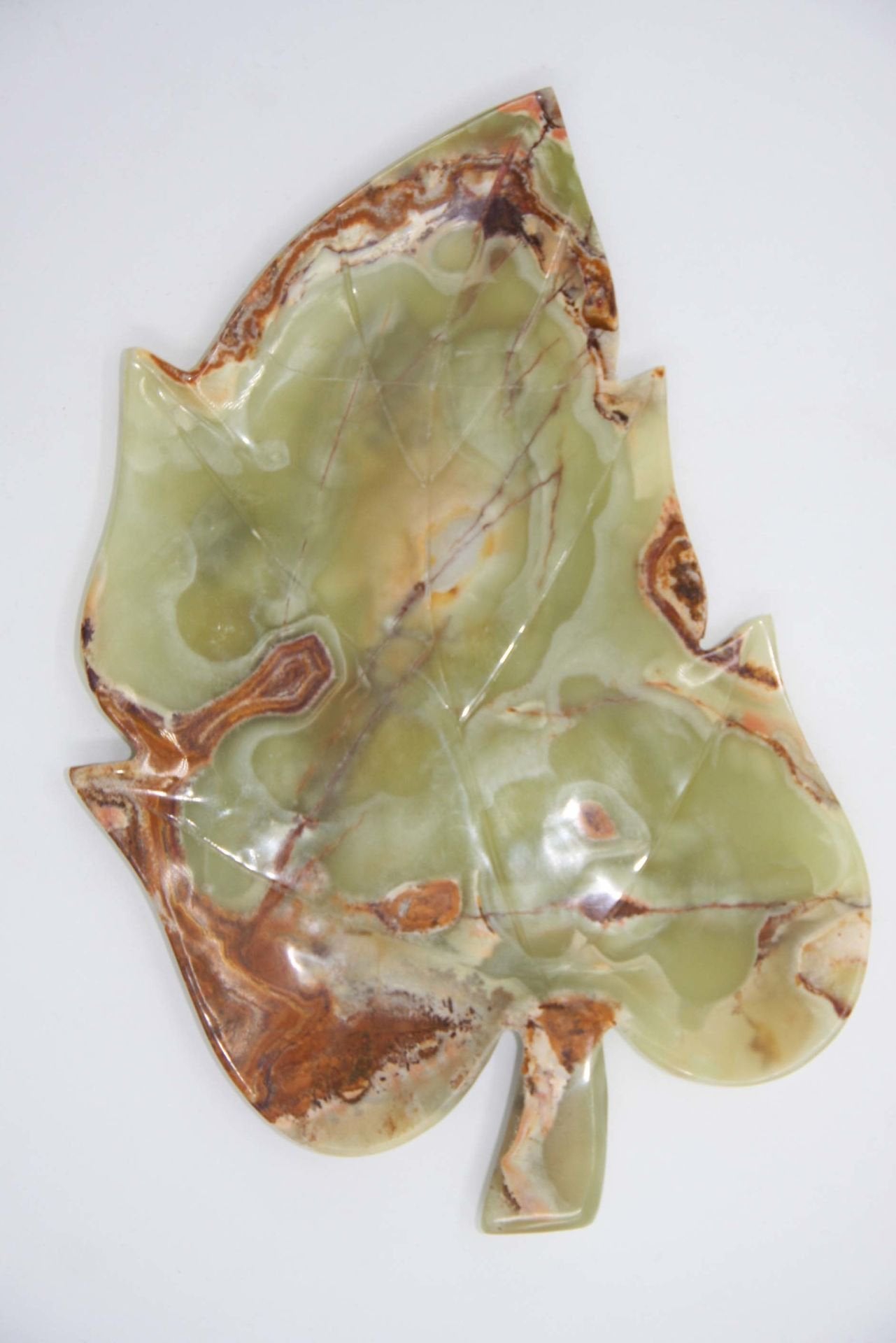 Dekoratif Onix Yaprak Tabak